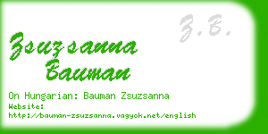 zsuzsanna bauman business card